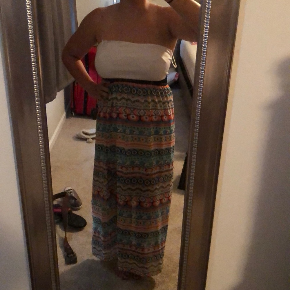 Strapless Aztec dress!